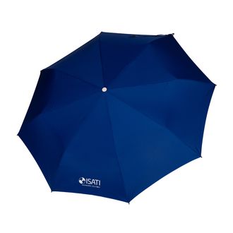 silbriger Siebdruck Blauer Knirps Taschenschirm mit Logodruck