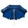 Blauer Sonnenschirm mit bedrucktem Logo