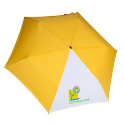 Logo im Siebdruck Knirps AS.050 – kompakter Schirm mit Logo im Siebdruck