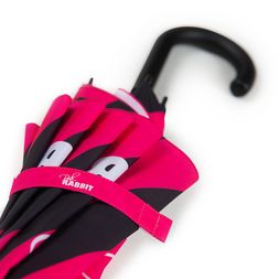 Siebdruck auf dem Schliessband Regenschirm liegend, mit Digitaldruck und personalisiertem Schliessband mit Logo