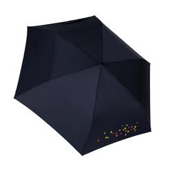 Knirps US.050 mit Siebdruck Navyfarbener Schirm mit Siebdruck