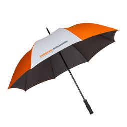 Double-Layer Regenschirm mit Double-Layer und Logodruck auf dem Schirmdach
