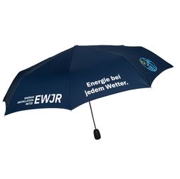 Siebdruck dunkelblauer Taschenschirm mit logo bedruckt