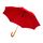 Roter Langschirm mit Nickelstange