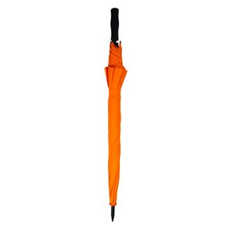 Fiber Matic Oranger grosser Langschirm aus Fiberglas geschlossen fotografiert