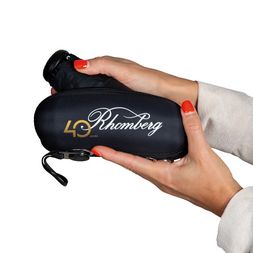 Siebdruck auf Case Knirps X1 Taschenschirm in schwarz mit bedrucktem Case